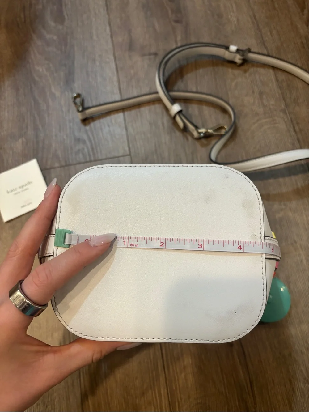 Kate Spade Pippa Woven Multi Small Bucket Bag colorful leather purse